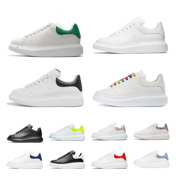 

new designer woman shoe leather lace up mens fashion platform oversized sneakers white black mens womens luxury velvet suede casual shoes ch