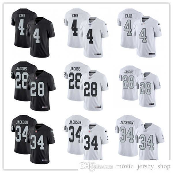

football jerseys las vegas''raiders''17 davante adams 34 bo jackson 24 charles woodson, Black;red