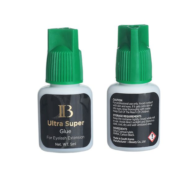 

1 second fast drying black eyelash ib glue ultra super long lasting false eyelashes extension adhesive korea i beauty 297