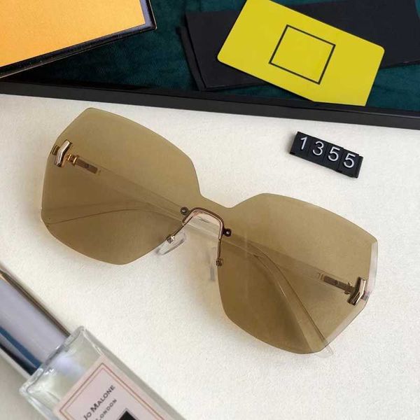 

personalized fashion women sunglasses big rimless one-piece irregular lens simple style catwalk street pgraphy travel lady drivier, White;black