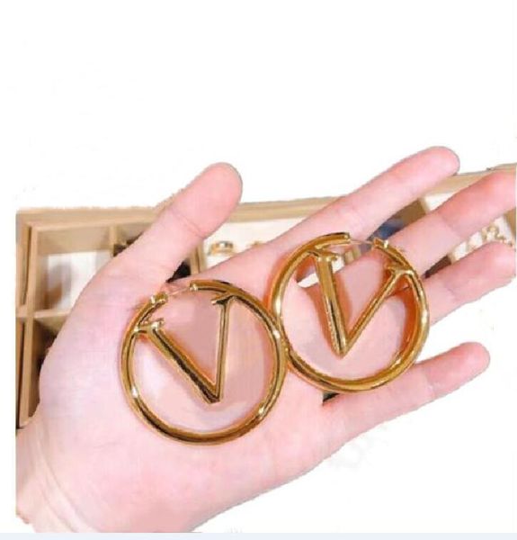 

2023 paris jewelry accessories women hoop earrings luxury 18k gold ear studs lady nice christmas gift louiseitys viutonity, Golden;silver