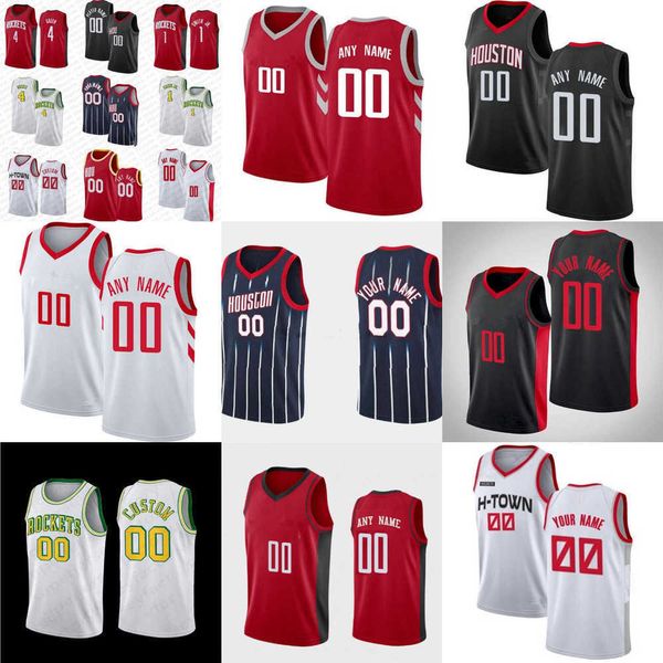 

mens womens youth houston''rockets''custom 20 bruno fernando 0 tyty''washington jr. 5 darius days 12 trevor hu, Black;red