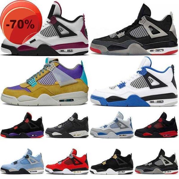 

r basketball shoes jumpman 4 mens shoe 4s white oreo union guava taupe haze outdoor men women sport sneakers trainers size 5 .5 -13, Black