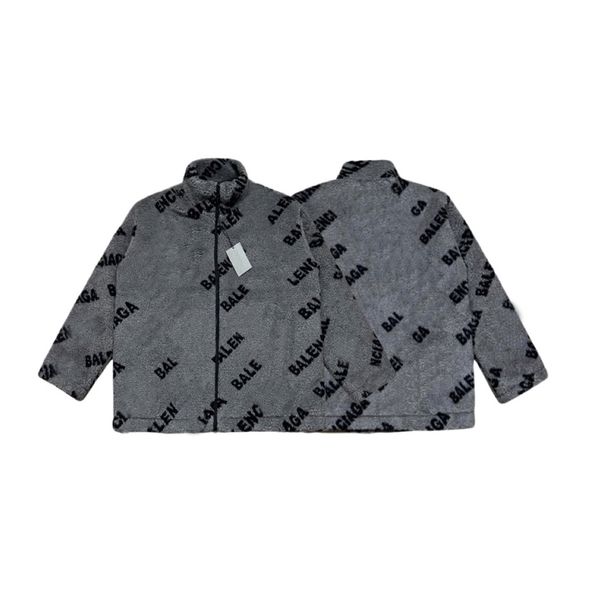 

men's and women's same jacket coat autumn ands winter classic full screen bullet screen lamb wool stand collar soft dense feel hig, Black;brown