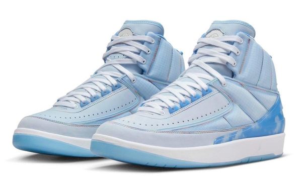 

2022 authentic j balvin 2 basketball shoes celestine blue white multi color 2s outdoor sneakers with original box dq7691-419
