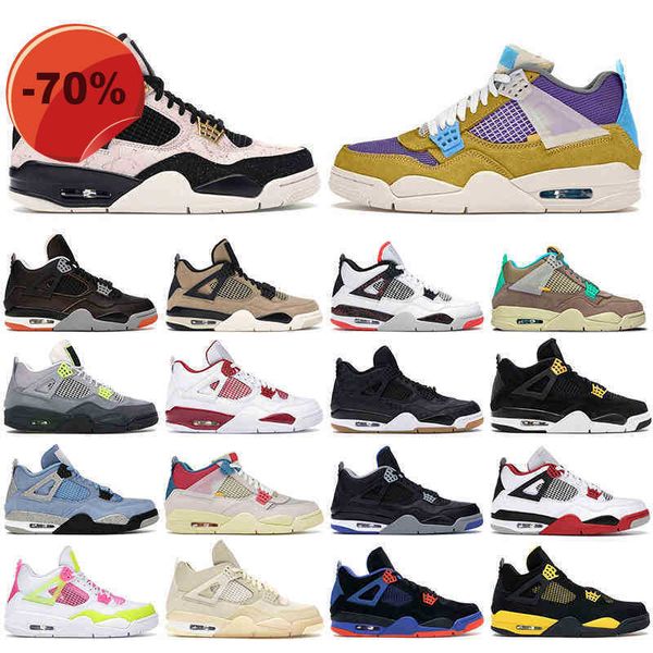 

basketball shoes mens trainers sneakers pure money cool grey royalty university red union guava lemon thunder men 4s 4 alternate size us