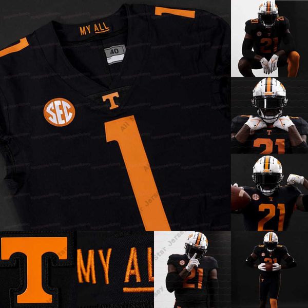 

# 5 hendon hooker tennessee volunteers college football jersey tayven jackson peyton manning cedric tillman javonta payton joe milton iii, Black