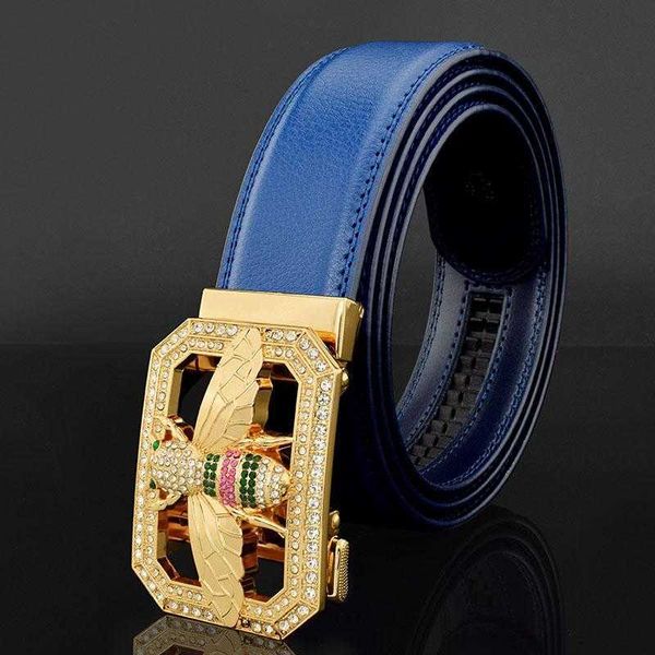 

belts belts bee automatic buckle gloden men luxe marque brand pattern leather fashion waist strap qualitybelts, Black;brown