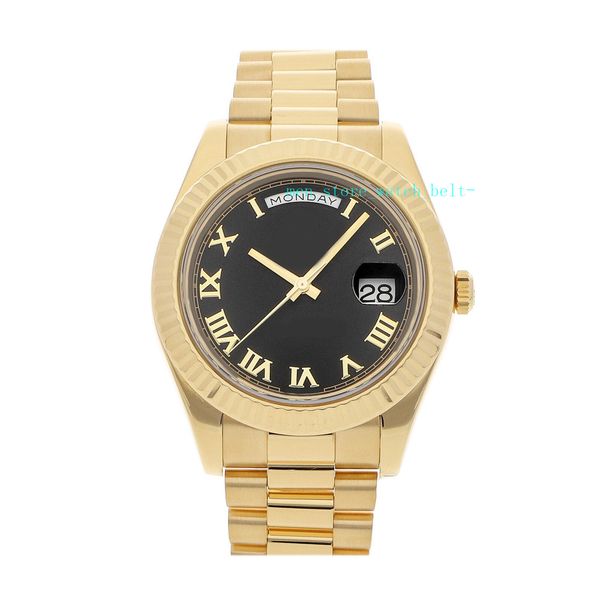 

bp factory men's watch automatic movement automatic 40mm 228235 yellow gold mens president bracelet watch, Slivery;brown