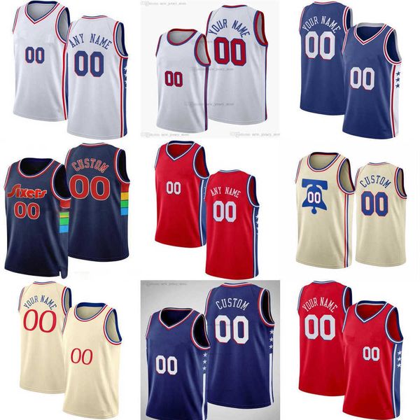 

philadelphia''76ers''custom men women youth 25 danuel house jr. jaden 11 springer 22 matisse thybulle 35 michael foster, Black;red