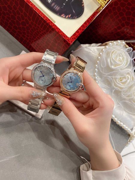 

ladies fashion diamond watch quartz watch datejust perfect gift, Slivery;brown