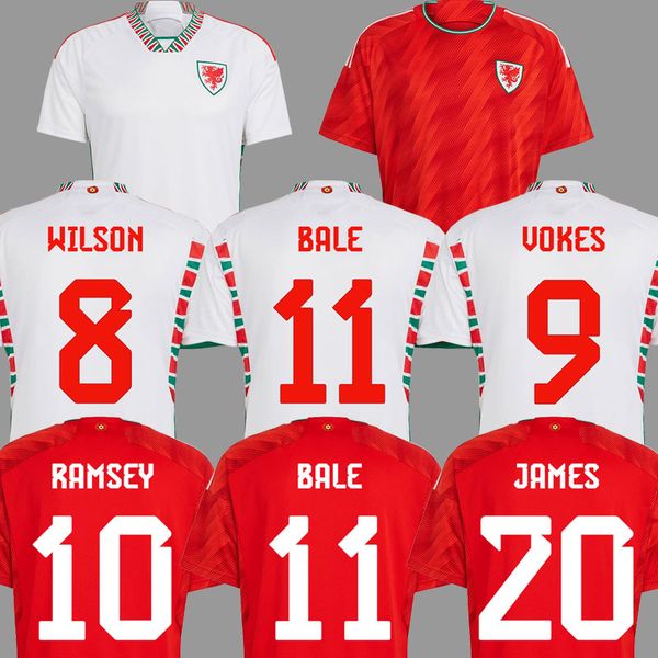 

bale 2022 wales soccer jerseys wilson allen ramsey 22 23 world national team cup rodon vokes home football shirt men uniforms equipment, Black;yellow