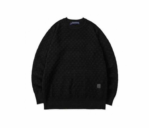 

2022 men's designer knit sweater letter embroidery winter and autumn, White;black