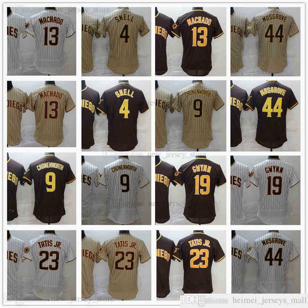 

2023 stitched baseball 13 manny machado jerseys 4 blake snell 9 jake cronenworth 19 tony gwynn 23 fernando tatis jr 44 joe musgrove white