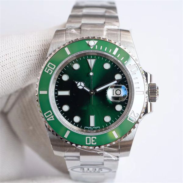 

clean 116610 montre de luxe mens watch cal.3135 blue hairspring movement watches 40mm waterproof 200m luminous function folding buckle sapph, Slivery;brown