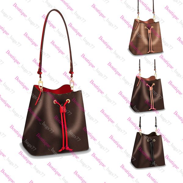 

luxury genuine leather brand women's bags handbags trendy bucket bag neonoe fashion canvas calfskin lady shoulder bag