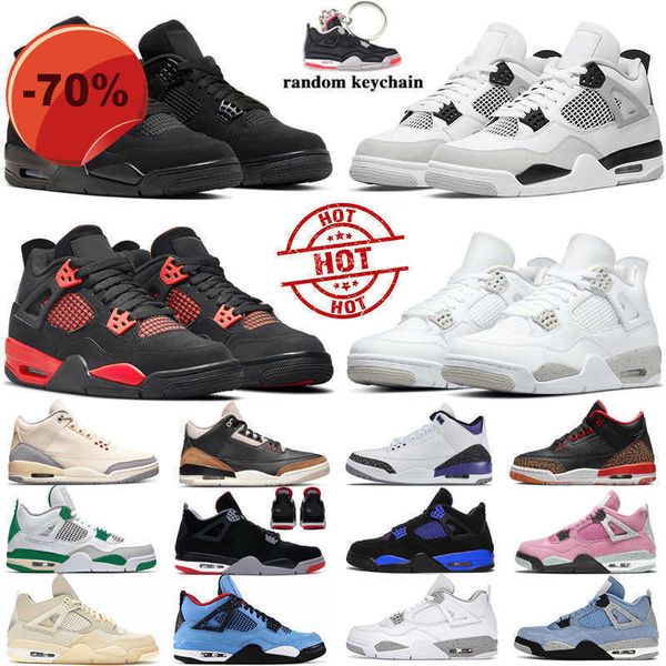 

basketball shoes woman mens sneakers 4s university blue white sail black cat racer blue charity game katrina men women trainers size 36-47