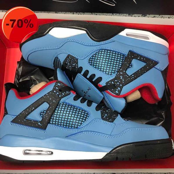 

basketball shoes mens trainer designer brand with box 4s cactus jack