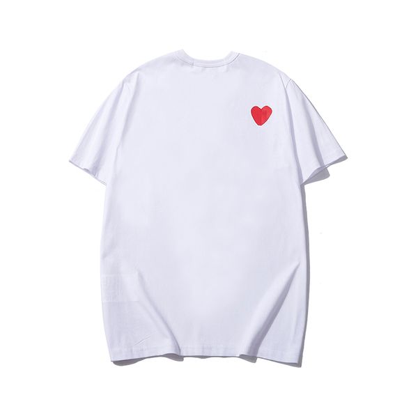 

play mens t-shirts fashion designer casual shirt cotton embroidered love eyes t-shirt loose tshirt couple style printed short sleeve bottom, White;black