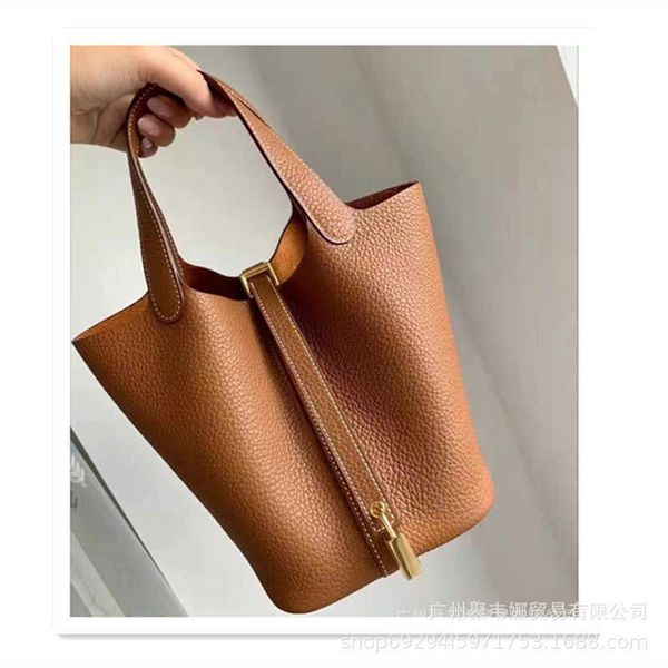 

quality totes picotinss bucket bag herme designers women vegetable basket handbags 2022 food bu et head leather leisure togo carrying large