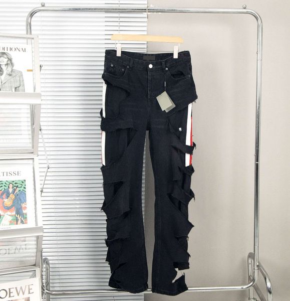 

men's plus size pants 2022ss unwashed selvedge mens raw denim jeans indigo small quantity wholesale price japanese style cotton japan r, Black;brown