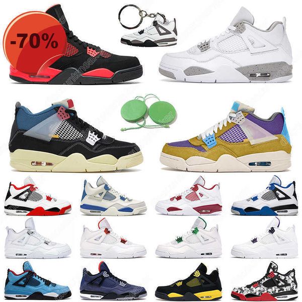 

basketball shoes trainer sports sneakers neon fire red starfish white cement desert moss cool grey 5.5-13 mens 4s 4 women men