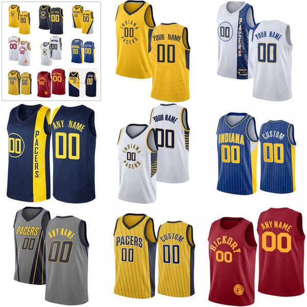 

basketball jersey indiana''pacers''custom mens womens youth 00 bennedict mathurin 23 aaron nesmith 88 goga bitadze 2 and, Black;red