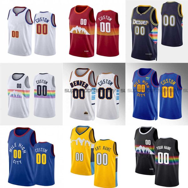

men women youth denver''nuggets''custom 32 jeff green 9 davon reed 0 christian braun 8 peyton watson 31 vlatko cancar ba, Black;red