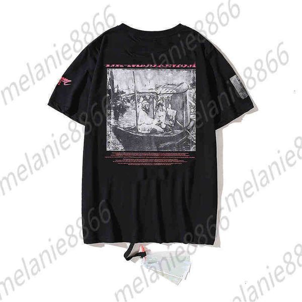

offs men's t-shirts style white summer women's and gilded graffiti arrow short sleeve t-shirt fashion br lovers european loose bot, White;black