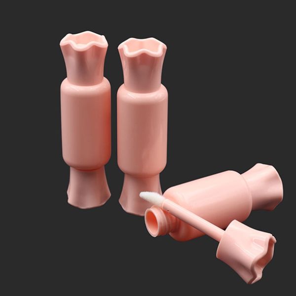 

500pcs/lot diy candy shape lip gloss tube bottle clear pink empty liquid lipstick refillable container bottles