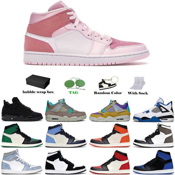 

basketball shoes sneakers university blue 4s hyper royal bred low legend fire red black cat white cement men jubilee 1s gamma