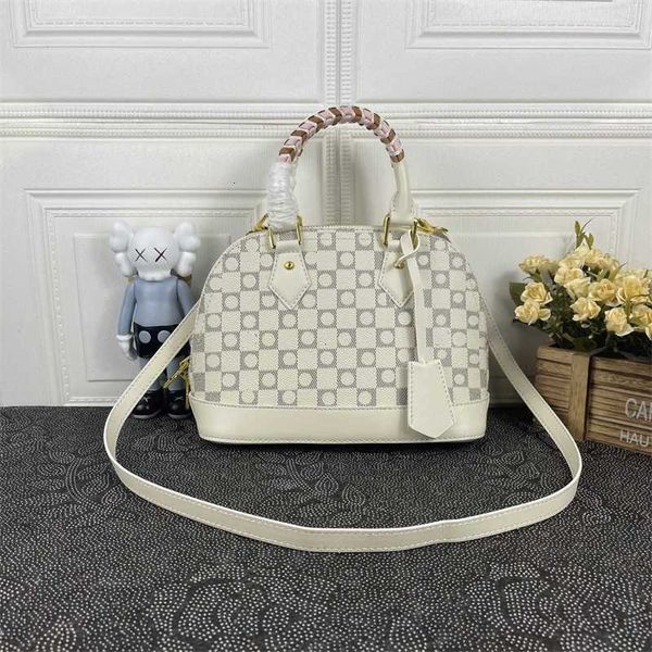 

alma tote miroir fashion women shoulder bags retro luxurys designers genuine leather handbags shell wallet purse ladies cosmetic crossbody