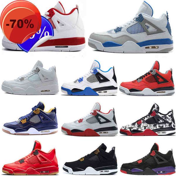 

2022 4s jumpman menshoes sail neon light beige purple sneakers iv black cat breeding cool gray faithful blue sneakers