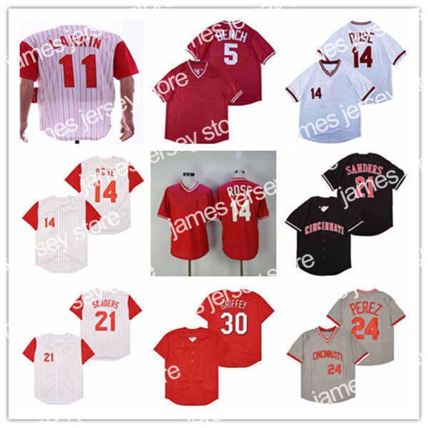 

baseball jerseys retro pete rose reds baseball jerseys johnny bench barry larkin chri sabo deion sanders 30 ken griffey jr. joe morgan tony, Blue;black