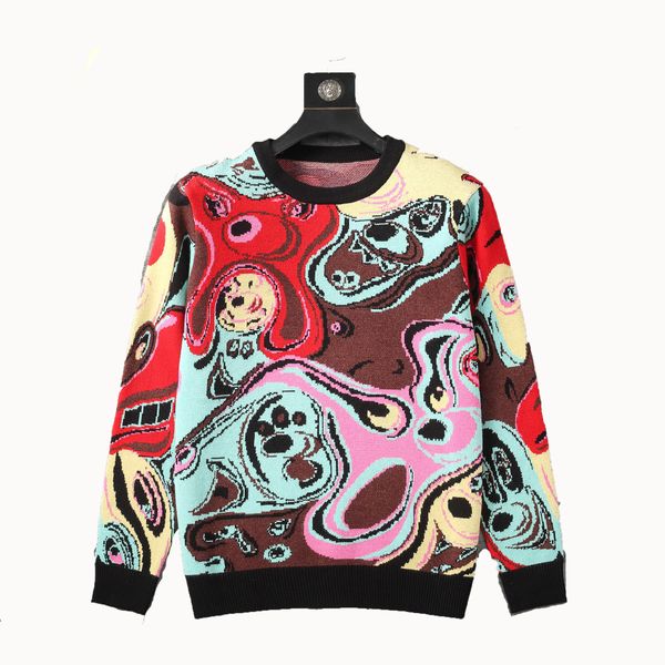 

designer sweaters fashion sweatshirt paris quality european american mens womens autumn winter casual long sleeve pullover sweater print kn, White;black