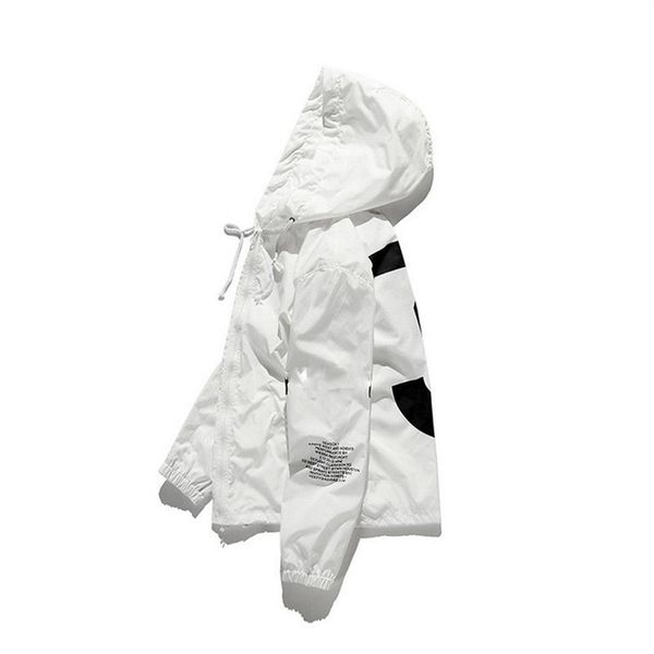 

new brand designer jacket fashion windbreaker with pattern 3 luxury mens jackets clothing women hooded skateboard streetwear white245g, Black;brown