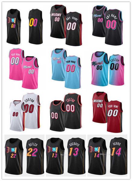 

basketball jerseys custom mens womens youth miami''heat''2 gabe vincent 77 omer yurtseven 16 caleb martin dwyane 3 wade, Black;red