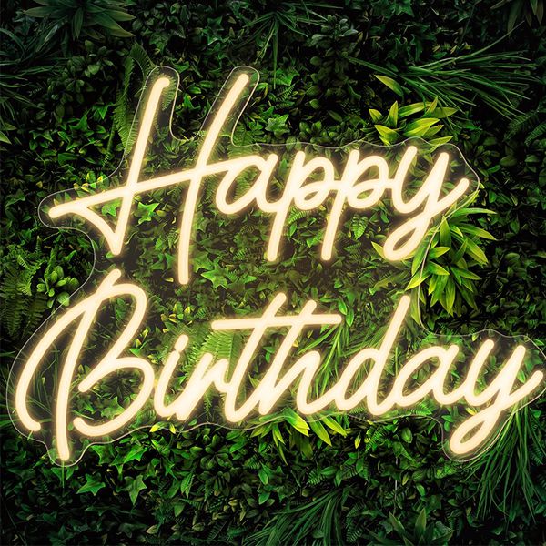 

party decoration led neon happy birthday light sign party atmosphere acrylic
