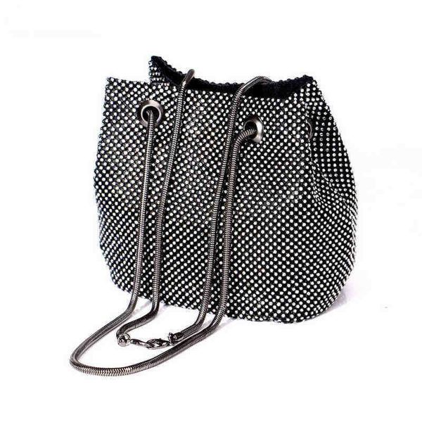 

nxy evening bags gloig new design women soft clutch rhinestones ladies handbags diamonds wedding party evening bags with snake chain purse