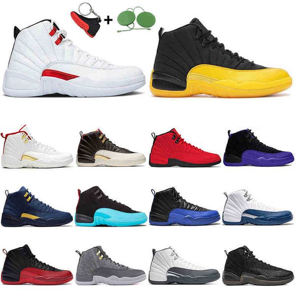 

2022 12 12s men basketball shoes jumpman utility university gold twist indigo game royal dark playoff cny mens trainers sports