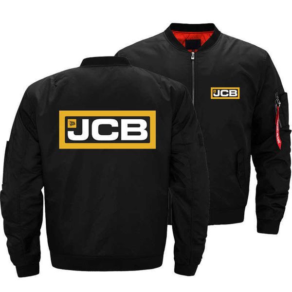 

men's jackets excavator jcb zipper fleece thicken jacket men casacas para pilot hombre streetwear coats ceketler size, Black;brown