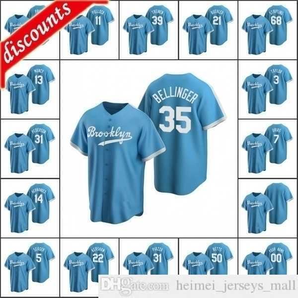 

2021 baseball men #35 cody bellinger jerseys stitched 21 walker buehler 39 blake treinen custom women youth kids cooperstown collection, Black