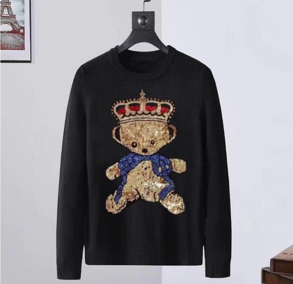 

mens clothing outerwear men's gifts designer rhinestone sweaters 2023, White;black