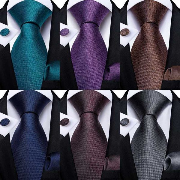 

bow ties brown blue gray purple solid men's tie business neckties % silk tie for men 8cm wide cravat formal party necktie set dibangu l, Black;gray