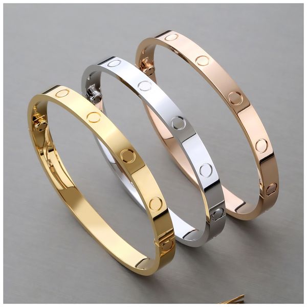 

love bracelet carti bracelets mens bangle mens braclets silber armband bangles braclet for women pulsera hombre bracciale oro bianco uomo br, Black