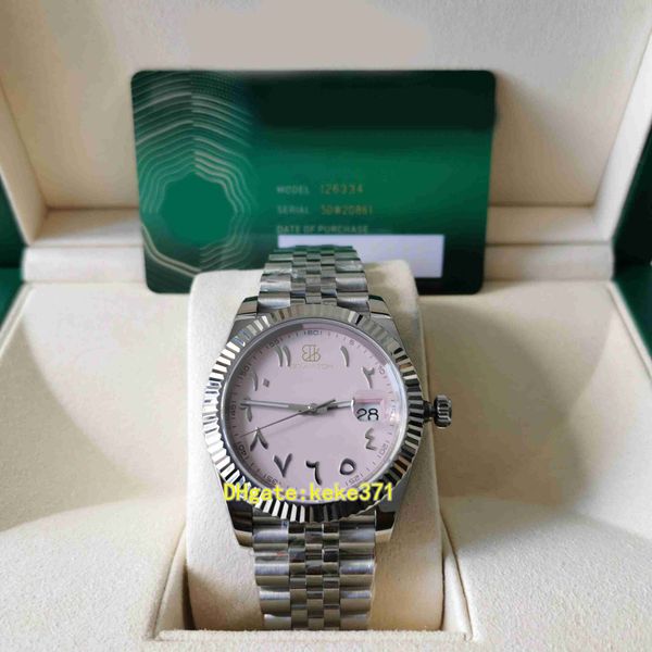 

ewf miss woman watchs 116234 36mm diw pink arabic digital dial luminova stainless steel 904l sapphire jubilee bracelet ladies watch wristwat, Slivery;golden