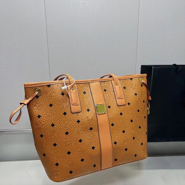 

designer handbags women shoulder bags letter print leather tote bag lady purse large handbag 2pcs/set fashion pocket 4colors choose