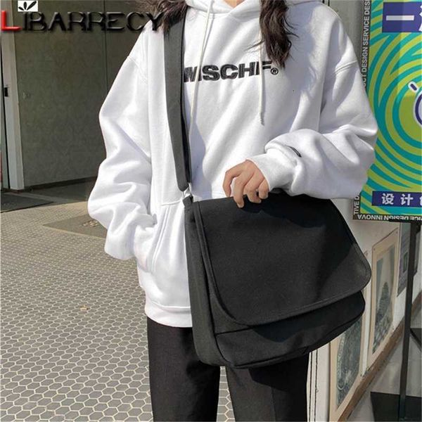 

solid color designer fashion womenshoulder bags canvas ladies crossbody bag casual young student school bookbag
