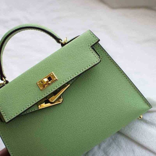 

designer women handbags 2022 bag womens versatile leather one shoulder messenger soft avocado green second generation herms