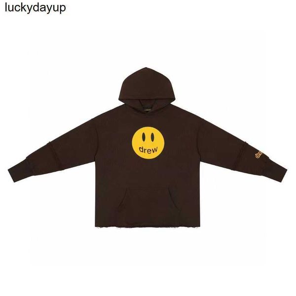 

men's hoodies designer drews sweatshirts winter fashion brand letter printing cartoon pattern streetwear hooded sweater lovers', Black